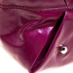 Pre Owned حقيبة تودز كانفاس مورد عنابي مقوى