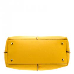 مملوكة مسبقًا حقيبة شوبر تودز جوي جلد أصفر متوسطة