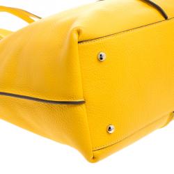 مملوكة مسبقًا حقيبة شوبر تودز جوي جلد أصفر متوسطة