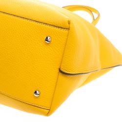 مملوكة مسبقًا حقيبة شوبر تودز جوي جلد أصفر متوسطة