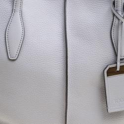 مملوكة مسبقًا Tod's Light Grey Leather Medium Joy Shopper Tote
