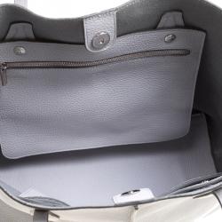 مملوكة مسبقًا Tod's Light Grey Leather Medium Joy Shopper Tote