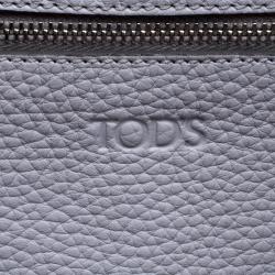 مملوكة مسبقًا Tod's Light Grey Leather Medium Joy Shopper Tote