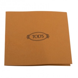 مملوكة مسبقًا حقيبة كروس تودز شراشيب T مزدوجة ميني جلد بنية 