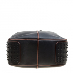 مملوكة مسبقًا Tod's Black Leather Medium Miky Top Handle Shoulder Bag