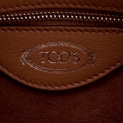 Pre Owned Tod's Brown Leather Medium Sella Top Handle Bag