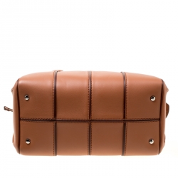 Pre Owned Tod's Brown Leather Medium Sella Top Handle Bag