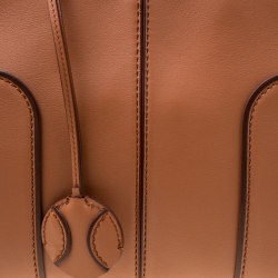 Pre Owned Tod's Brown Leather Medium Sella Top Handle Bag