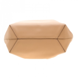 مملوكة مسبقًا حقيبة شوبر تودز فلاور جلد صغيرة بيج /عنابي