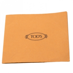 Pre Owned Tod's Teal Blue Pebbled Leather Zip Tote