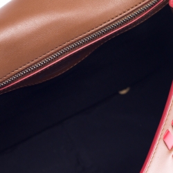 Tod's Tan Leather Double T Top Handle Bag