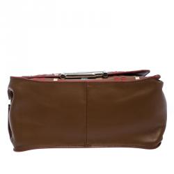 Tod's Tan Leather Double T Top Handle Bag