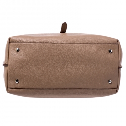 Pre Owned Tod's Beige  Leather Joy Medium Tote 