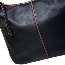 Pre Owned Tod's Black Leather Medium Miky Hobo