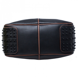 Pre Owned Tod's Black Leather Medium Miky Hobo