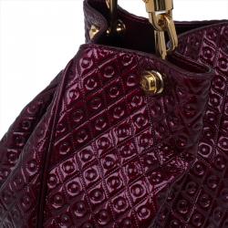Tod's Signature Burgundy Patent Top Handle