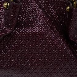 Tod's Signature Burgundy Patent Top Handle