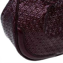 Tod's Signature Burgundy Patent Top Handle