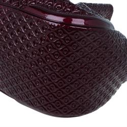 Tod's Signature Burgundy Patent Top Handle