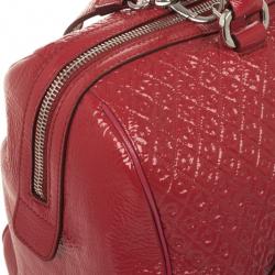 Tod’s Signature Red Patent Medium Duffle Bag