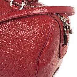 Tod’s Signature Red Patent Medium Duffle Bag