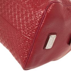 Tod’s Signature Red Patent Medium Duffle Bag