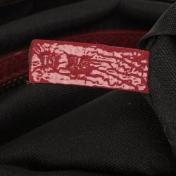 Tod’s Signature Red Patent Medium Duffle Bag