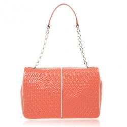 مملوكة مسبقًا Tod's Signature Coral Patent Tracollina Flap Bag