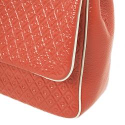 مملوكة مسبقًا Tod's Signature Coral Patent Tracollina Flap Bag