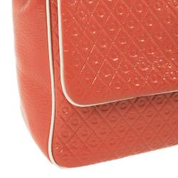 مملوكة مسبقًا Tod's Signature Coral Patent Tracollina Flap Bag