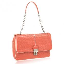مملوكة مسبقًا Tod's Signature Coral Patent Tracollina Flap Bag