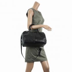 مملوكة مسبقًا Tod's Black Patent Signature Medium Bauletto Bag