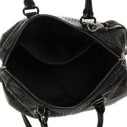 مملوكة مسبقًا Tod's Black Patent Signature Medium Bauletto Bag