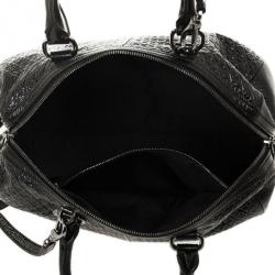 مملوكة مسبقًا Tod's Black Patent Signature Medium Bauletto Bag