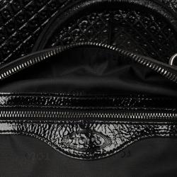 مملوكة مسبقًا Tod's Black Patent Signature Medium Bauletto Bag