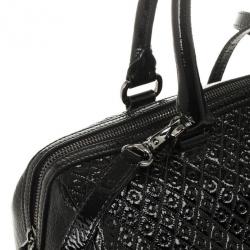 مملوكة مسبقًا Tod's Black Patent Signature Medium Bauletto Bag