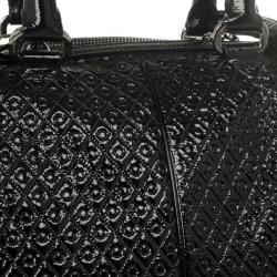 مملوكة مسبقًا Tod's Black Patent Signature Medium Bauletto Bag
