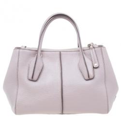 مملوكة مسبقًا Tod's Nude Leather Small D-Styling Tote Bag