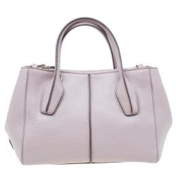 مملوكة مسبقًا Tod's Nude Leather Small D-Styling Tote Bag
