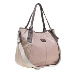 مملوكة مسبقًا Tod's Beige Coated Canvas Gline Tote