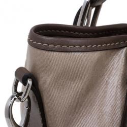 مملوكة مسبقًا Tod's Beige Coated Canvas Gline Tote