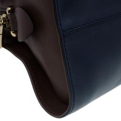 مملوكة مسبقًا Tod's Navy Leather Small Sella Bowler Bag