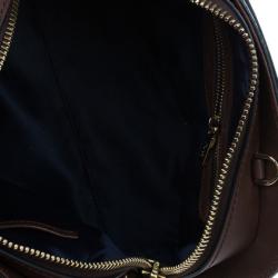 مملوكة مسبقًا Tod's Navy Leather Small Sella Bowler Bag