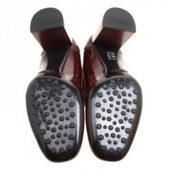 مملوكة مسبقًا حذاء لوفرز تودز T مزدوج جلد أسود مقاس 38