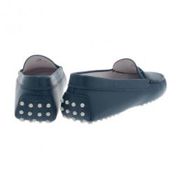 مملوكة مسبقًا Tod's Blue Leather Penny Loafers Size 40