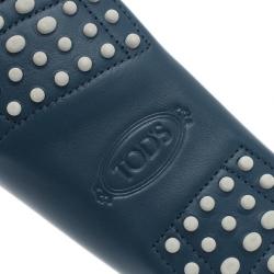 مملوكة مسبقًا Tod's Blue Leather Penny Loafers Size 40