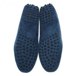 مملوكة مسبقًا Tod's Blue Suede Penny Loafers Size 40