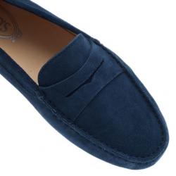 مملوكة مسبقًا Tod's Blue Suede Penny Loafers Size 40