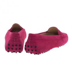 Pre Owned حذاء لوفر تودز بيني جلد مدبوغ وردي مقاس 40