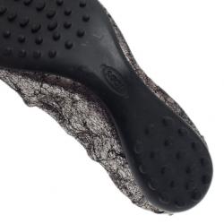 مملوكة مسبقًا حذاء فلات تودز باليه مقدمة بإبزيم فضة مقاس 40